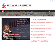 Tablet Screenshot of antiwarcommittee.org